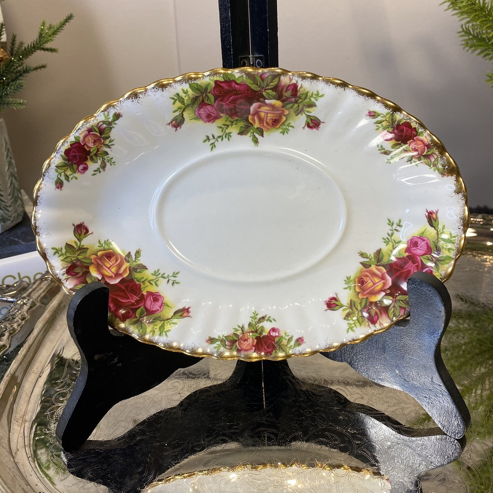 Vintage Royal Albert OCR Gravy Boat Underplate – 8.5" Bone China England